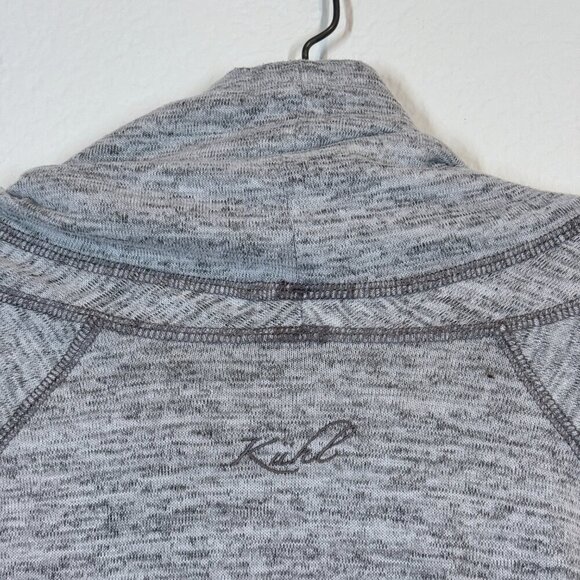 Kuhl Sweatshirt Top Gray Cowl Neck Long Sleeve Hiking Medium - Picture 6 of 10